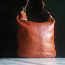 【老時光 OLD-TIME】早期二手老包COACH皮革水桶包