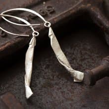 Origamini 小摺學 手工釣魚耳環 純銀 Fishing Earrings Silver