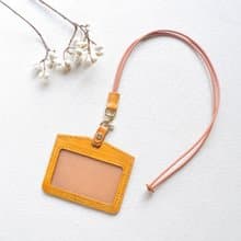 橫式皮革證件套/gogoro2 gogoro3 S2感應卡皮套-銘黃