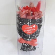 掌心的溫暖紅康乃馨花束 結婚捧花永生乾燥花情人節畢業生日七夕