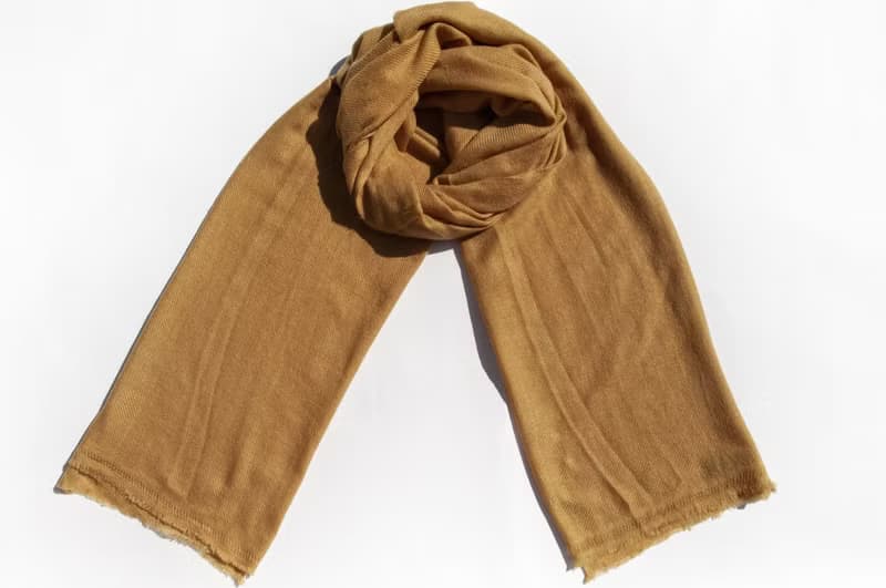 喀什米爾Cashmere/羊絨圍巾/純羊毛圍巾披巾/戒指絨披肩-咖啡拿鐵