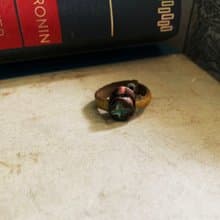 戒指 日本白瓷 自然釉色 無限看不膩色調 真皮革