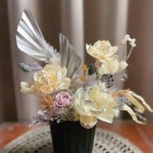 【永生花禮】小香風索拉牡丹桌花-/開幕花禮/升遷花禮/祝賀花禮