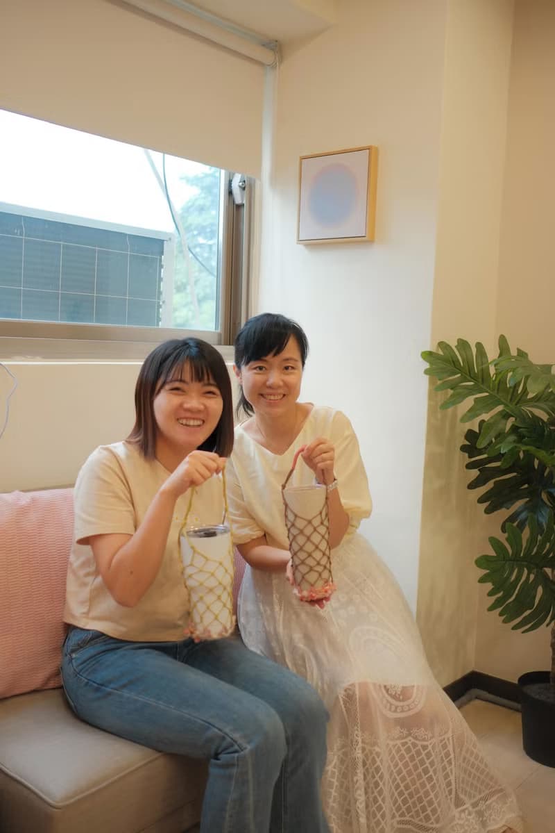 【體驗】【台中】可收納飲料袋 編織水壺袋