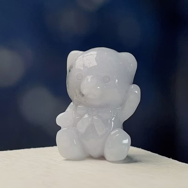 飄花翡翠熊熊| 天然緬甸玉A貨翡翠 | 送禮