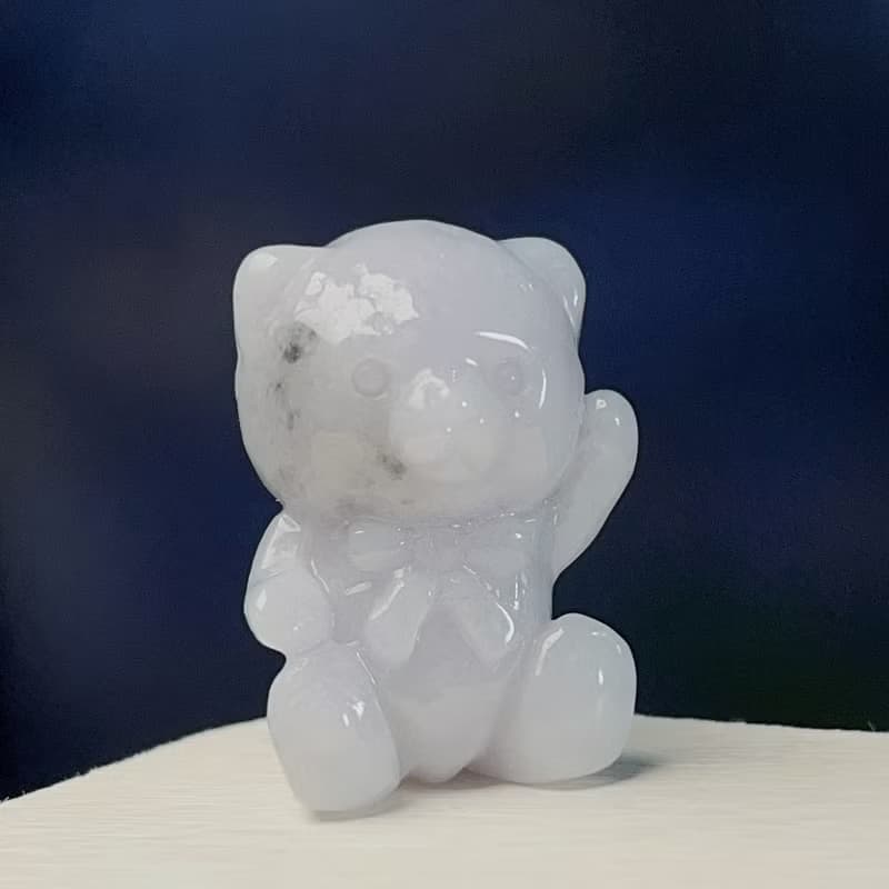 飄花翡翠熊熊| 天然緬甸玉A貨翡翠 | 送禮