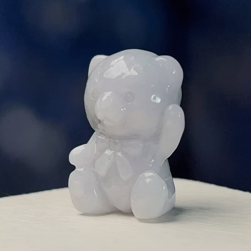 飄花翡翠熊熊| 天然緬甸玉A貨翡翠 | 送禮