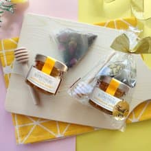 散水餅、散水禮物、回禮小禮物【澳洲純蜂蜜+蜜糖棒+花茶包】
