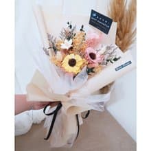 畢業花束 ー 勇氣。展翅 | 乾燥花束/永生花束(共3款) 中大花束