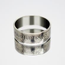 Philippines Coin Ring 1 piso 1985 philippines peso ring filipino jewelry
