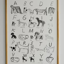 Freja Erixån - 瑞典藝術家設計海報 ABC DOGS POSTER