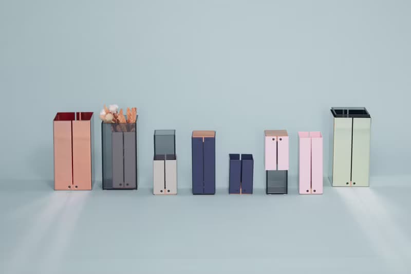 camino SANTA 紅銅/黃銅 高筒置物瓶 花瓶 玻璃瓶 花器