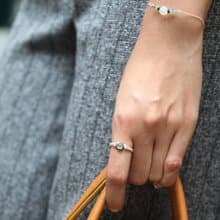 黑貝貓 925純銀 珠 戒指 cat shape mother pearl  925 silver ring