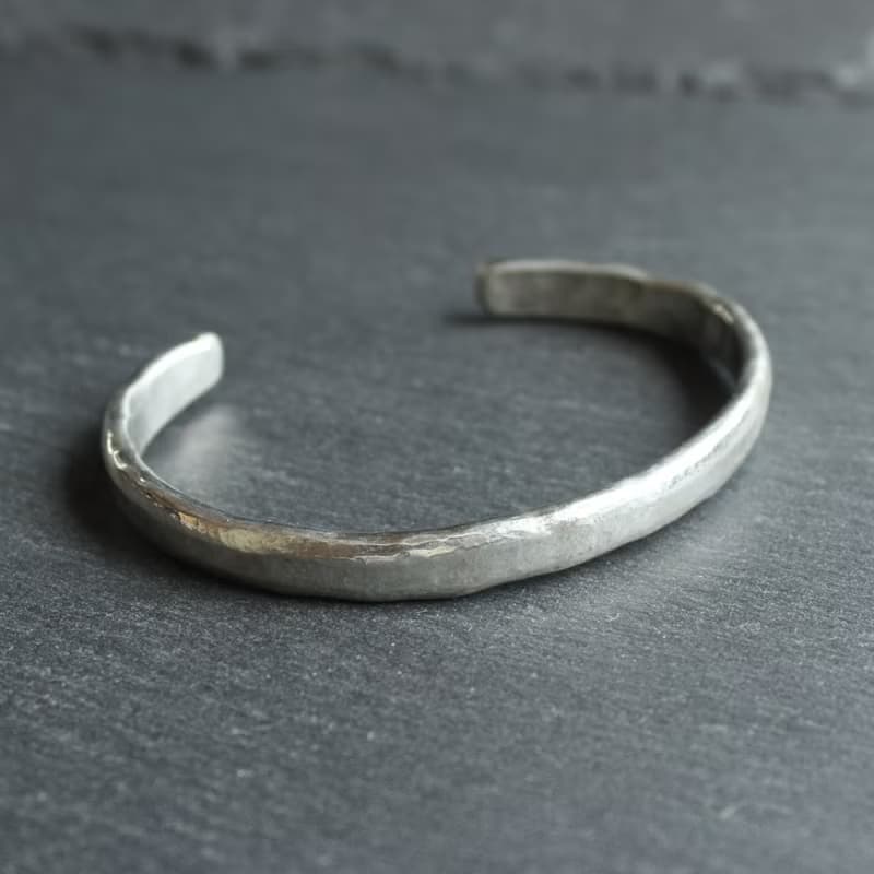 錫×銀手鐲 圓形丁邦勒