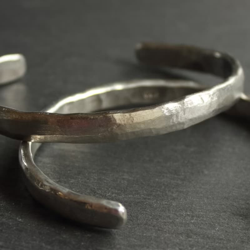 錫×銀手鐲 圓形丁邦勒