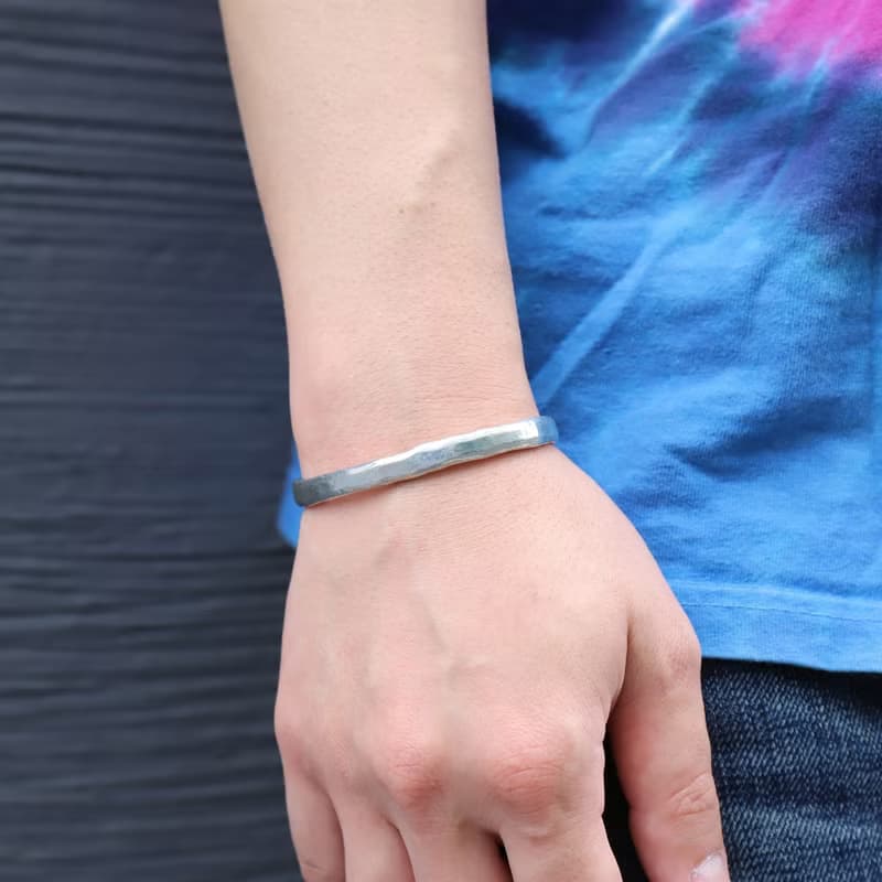 錫×銀手鐲 圓形丁邦勒