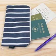藍白證件夾【寶特瓶回收環保纖維織品】
