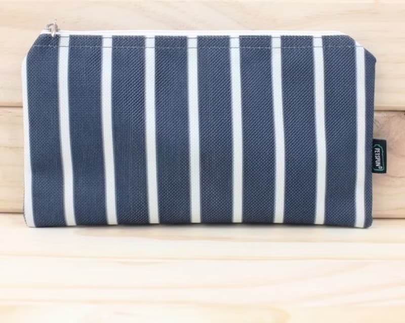 藍白證件夾【寶特瓶回收環保纖維織品】