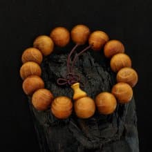 入門級黃金檀木珠 15mm 手鍊