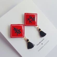 春聯小流蘇 耳環/耳夾