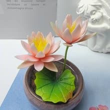 冷瓷土/黏土花藝-睡蓮小盆栽/送禮