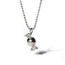 Candy Silhouette Necklace with Italian Chain in 925 Sterling Silver