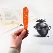 維他命閱讀 胡蘿蔔造型金屬書籤