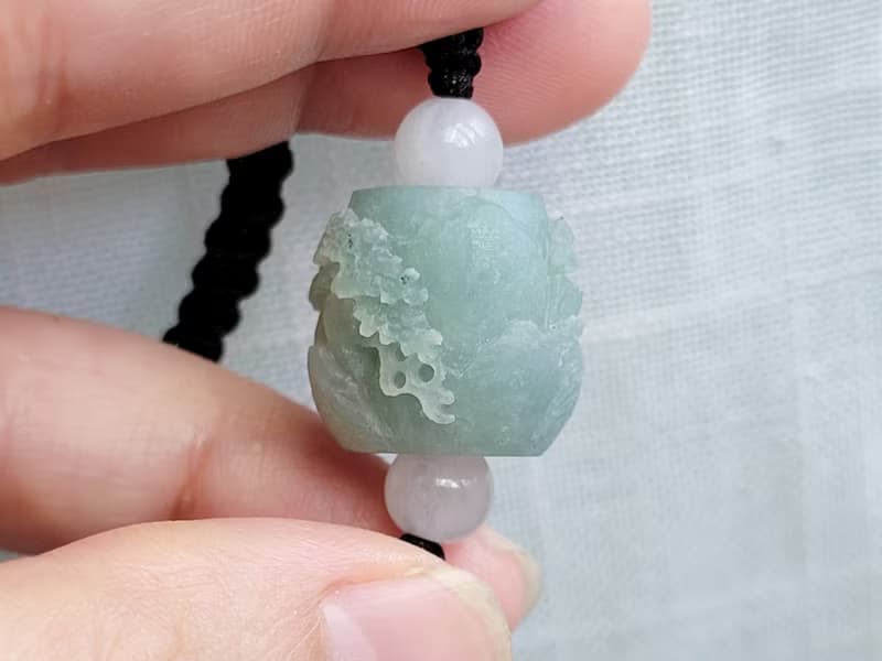 【親翠】天然翡翠 冰天藍山水珠有山有水有靠山 | 養玉三年養成系