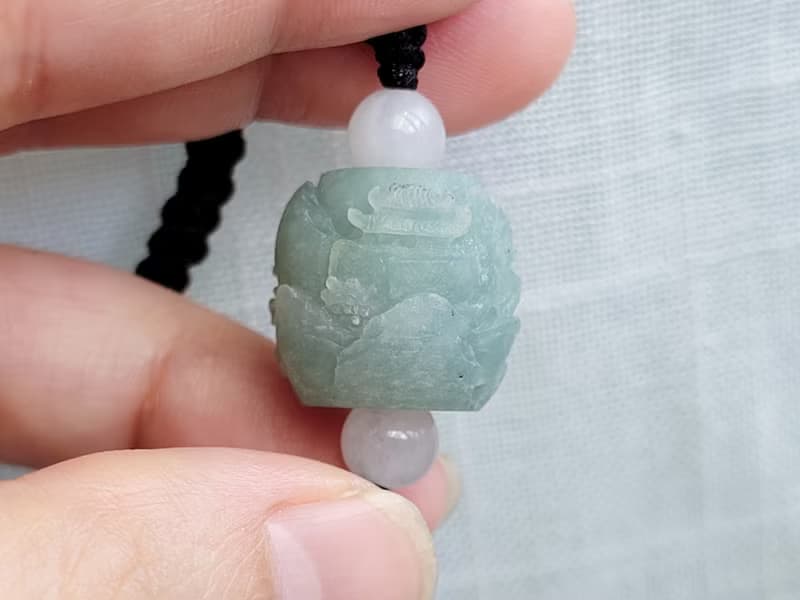 【親翠】天然翡翠 冰天藍山水珠有山有水有靠山 | 養玉三年養成系