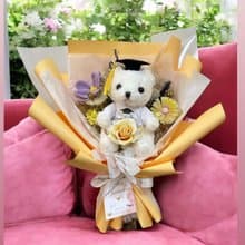 公仔花束 永生花束 畢業花束 畢業熊