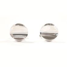 【日本直送 中古美品】ジョージジェンセン Georg Jensen カフス カフリンクス ラウンド デザインナンバー 107 シルバー925