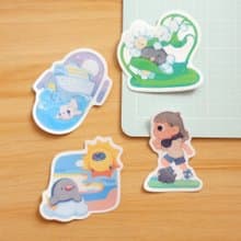 【防水貼紙】郵輪, 小花, 天氣, 小跟班 | Peachtober 2023