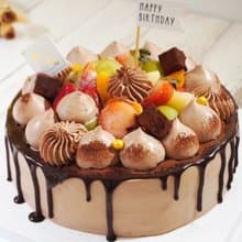 生巧克力水果鮮奶油蛋糕(非免運品/限自取或lalamove)