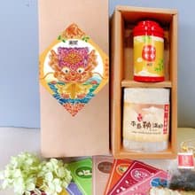 G【無藏】端午公益茶米禮盒 — 蕎麥烏龍+台灣米(牛皮盒)