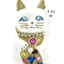 招き猫　ご縁猫　ジュエリーキャット