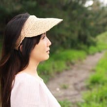 Unni唯美空頂帽-編織帽 空頂帽 帽子 登山帽 蕾絲帽 stra