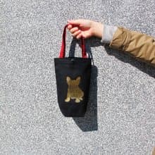 燙金法鬥 環保飲料提袋 帆布水壺袋 單杯款