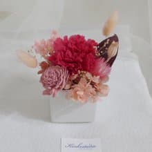 永生康乃馨盆花 結婚捧花永生乾燥花情人節畢業花束生日禮物七夕