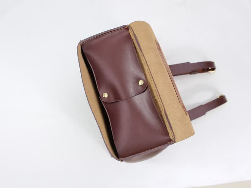 TaneLa 全手作 後背包 手拎包 棕色 黑朱古力 香港設計