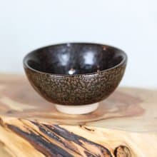 【母親節禮物】60ml 油滴 天目釉 圓滿茶杯 鶯歌名家葉敏祥作品