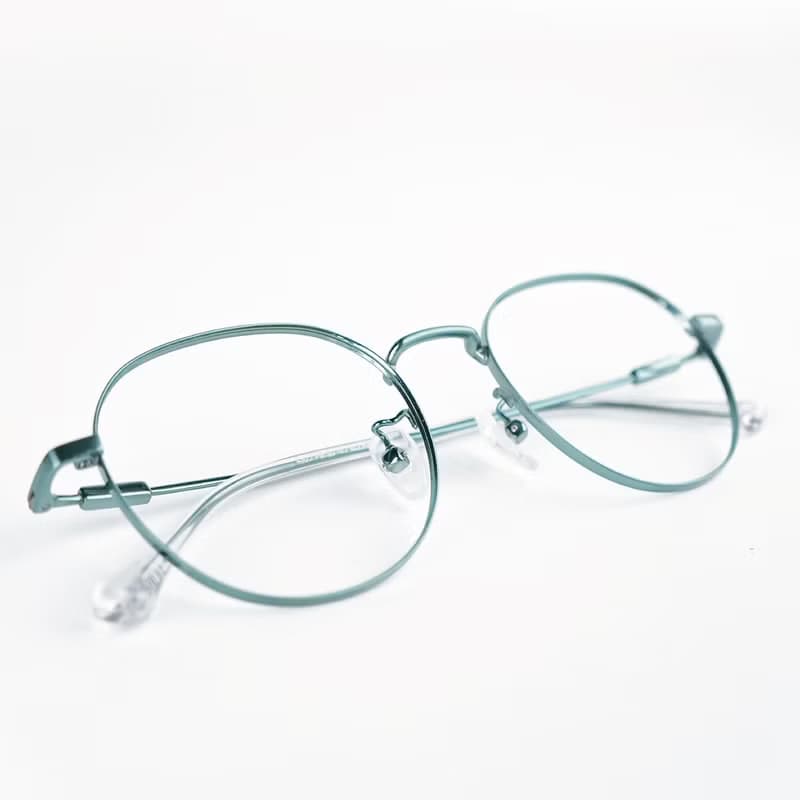 FROMEYES 高折射率濾藍光×鈦質感潮水綠鏡框眼鏡