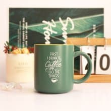 【Coffee lover】定制陶瓷馬克杯啞光咖啡杯 大容量杯子