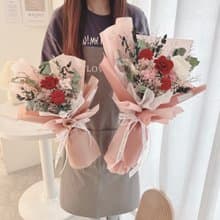 嫣紅玫瑰系列 永生花束