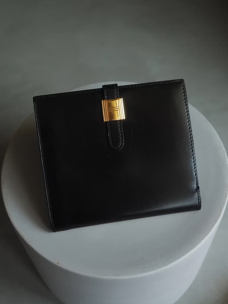 HERMÈS SAUMURDIANNE WALLET エルメス ソミュールディアンヌ ウォレット ブラック ヴィンテージ