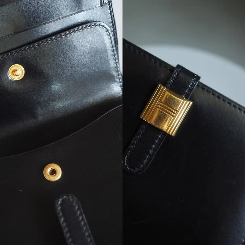 HERMÈS SAUMURDIANNE WALLET エルメス ソミュールディアンヌ ウォレット ブラック ヴィンテージ