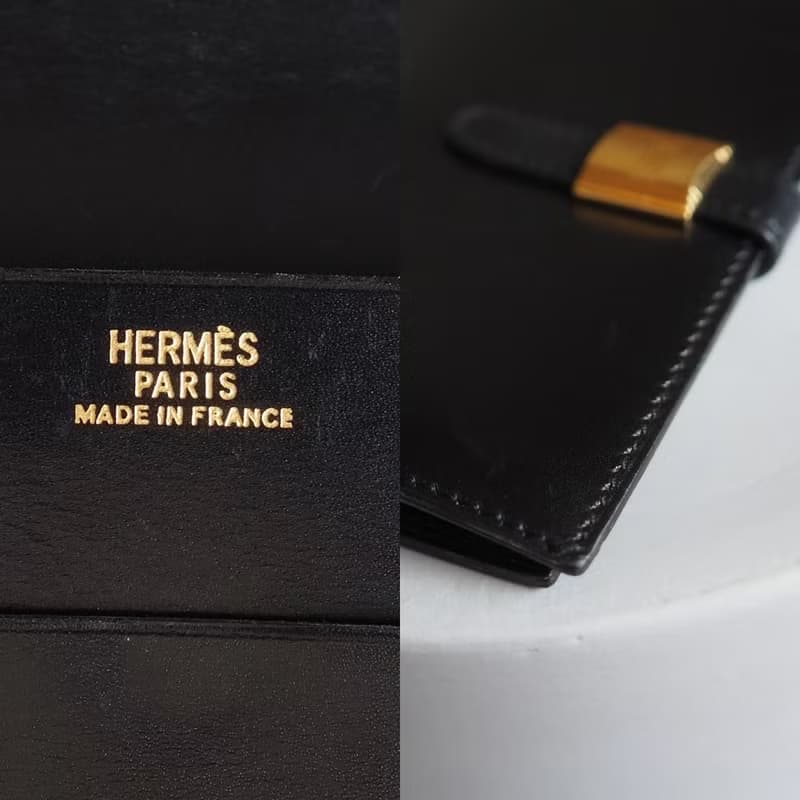 HERMÈS SAUMURDIANNE WALLET エルメス ソミュールディアンヌ ウォレット ブラック ヴィンテージ