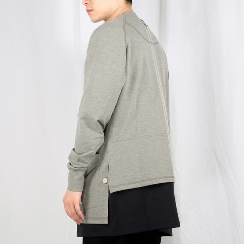 (絕版特惠)拼接結構性錯層設計長款開衫V領衛衣hoodie