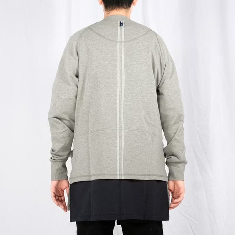 (絕版特惠)拼接結構性錯層設計長款開衫V領衛衣hoodie
