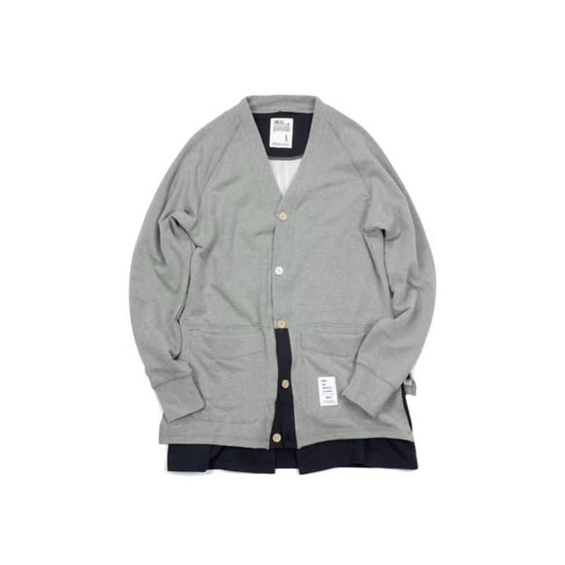 (絕版特惠)拼接結構性錯層設計長款開衫V領衛衣hoodie