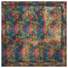 Original Pavlovo Posad Russian Shawl 100% Wool Woolen Scarf 115x115 cm 10228-2